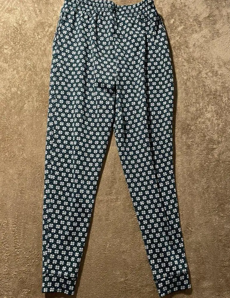 Cuddl Duds Pajama Set Womens Sz XS Apres Ski  Evergreen Pockets Pants Long Slv - Image 5