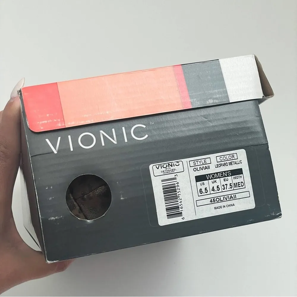 Vionic Olivia Orthopedic Ballet Flats Metallic Bronze Printed Leopard NWT 6.5 - Image 51