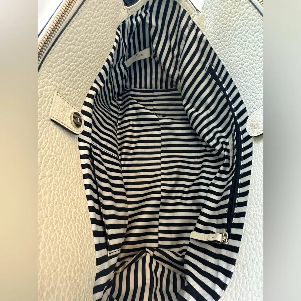 KATE SPADE Southport Avenue Lydia ivory black  Leather bag MSRP $428 (pu190 - Image 4