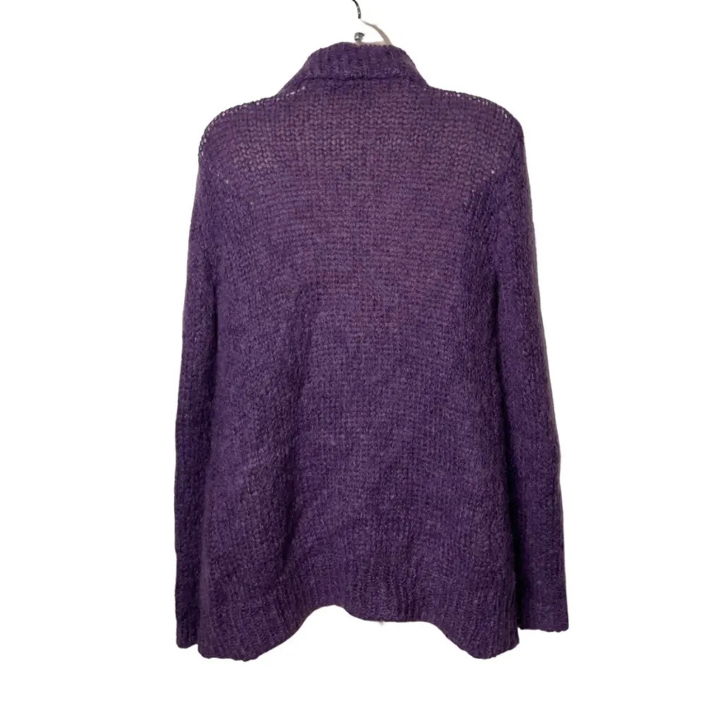 The Kooples plum purple open mohair blend cardigan sz 1 - Image 3