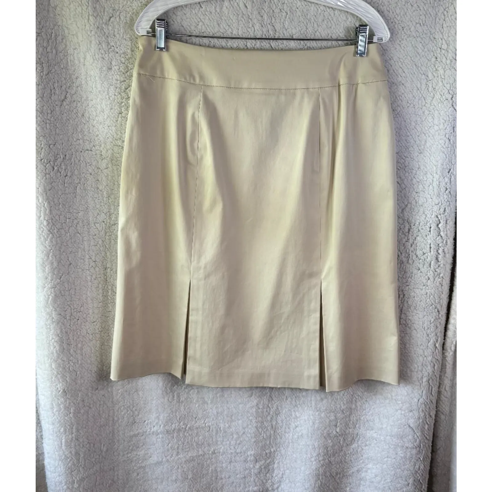 Doncaster Beige Mini Skirt Size 14 Preppy - Image 2