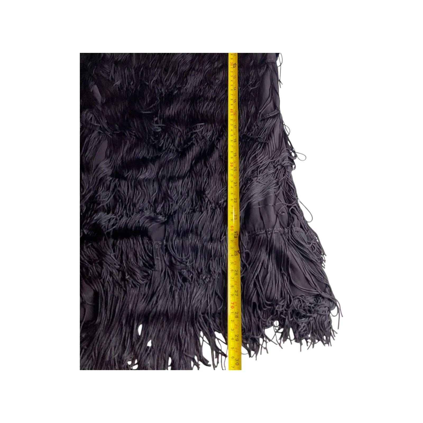 Balera Sequin Fringe One Shoulder Dress Black Sleeveless Flapper‎ Costume - Image 6