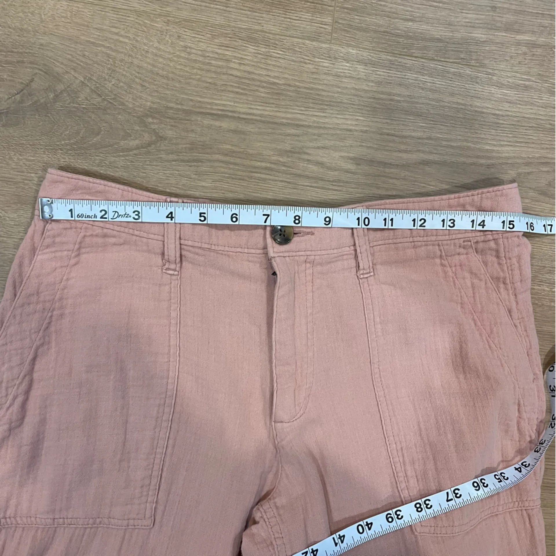 Old Navy  Womens Light Pink/peach Cargo Pants Cotton. Sz 10 - Image 7