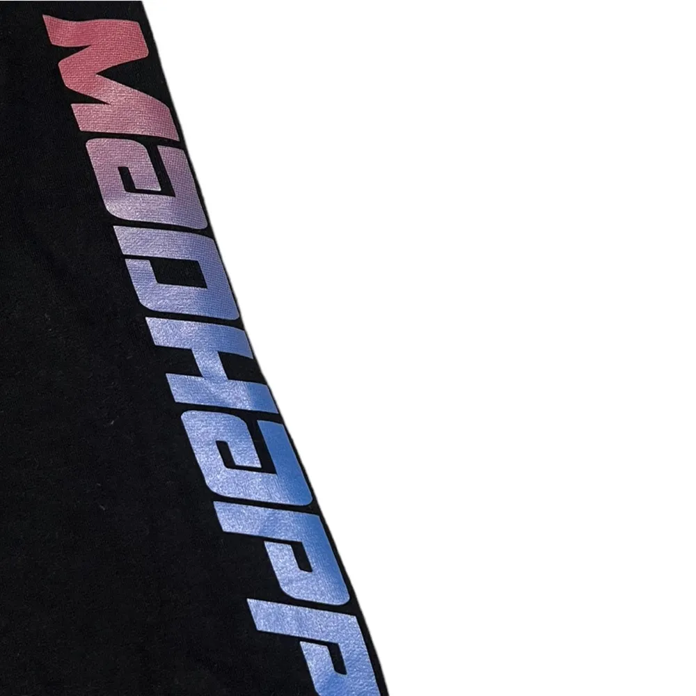 MadHappy Black Graphic Ombré Biker Shorts - Image 6