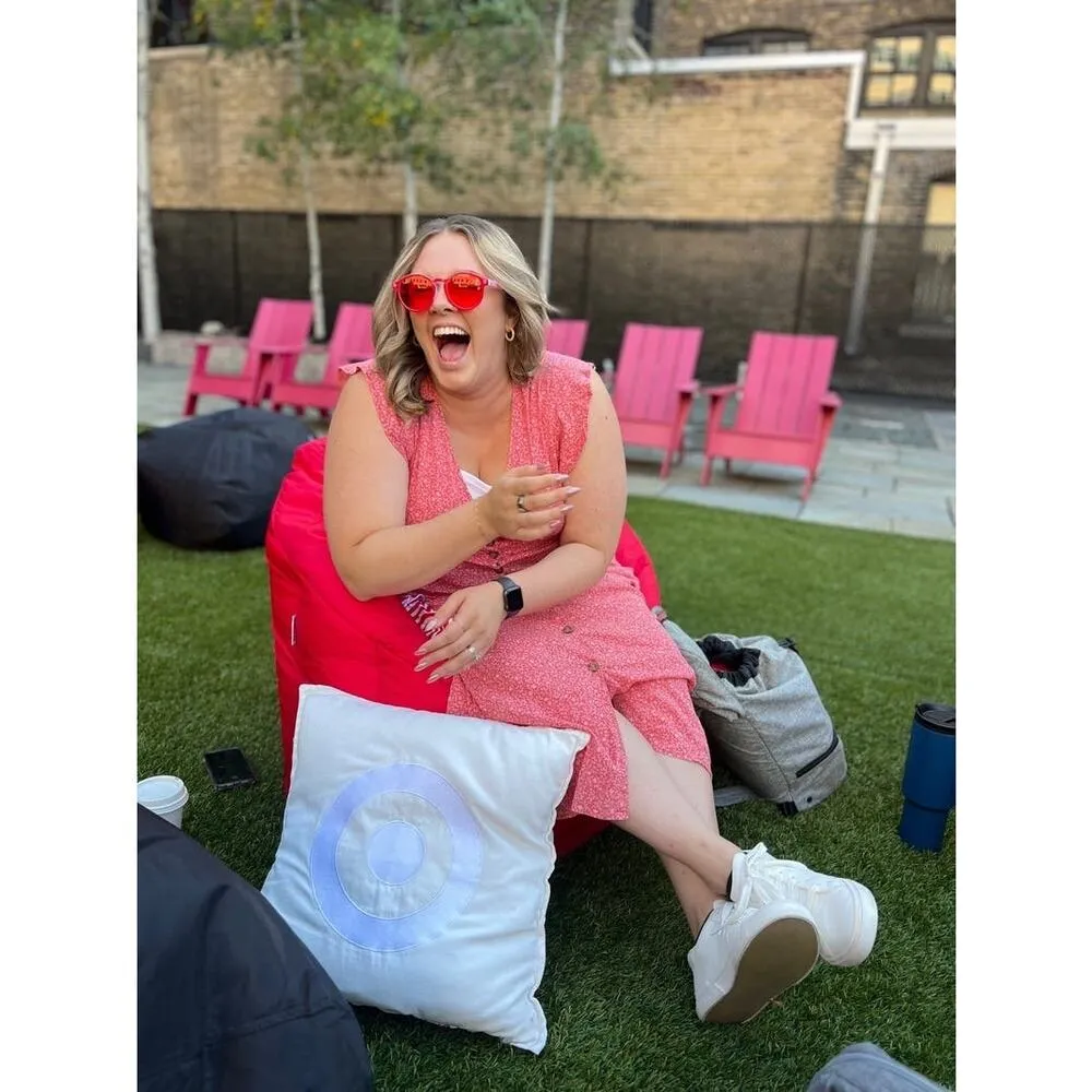 MARINE LAYER Red Floral Hemp Blend Button Front Camila Midi Dress Size Large - Image 15