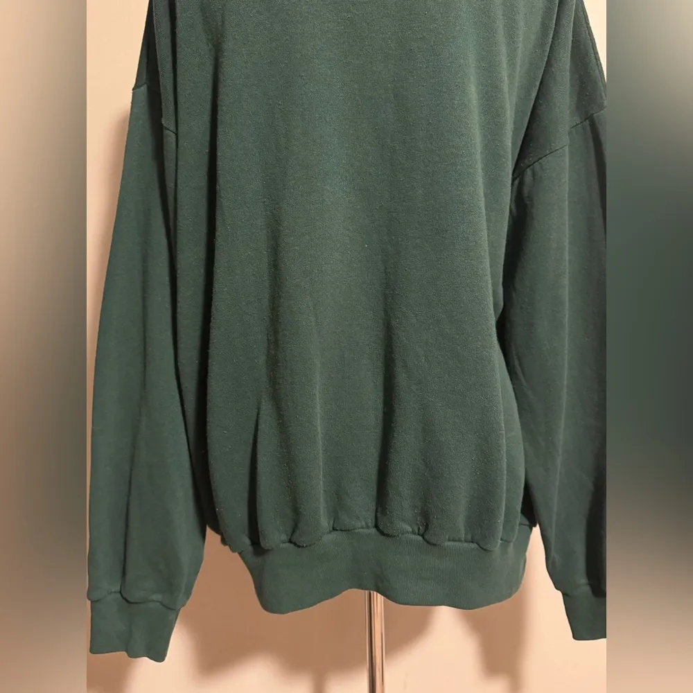 EUC MZC Sportswear Energy Green and Red Holiday Cat Embroidered Sweater size 2X - Image 7