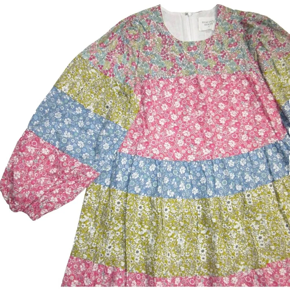 NWT Tuckernuck Hyacinth House August Maxi in Patchwork Floral Cotton Dress M - Image 2