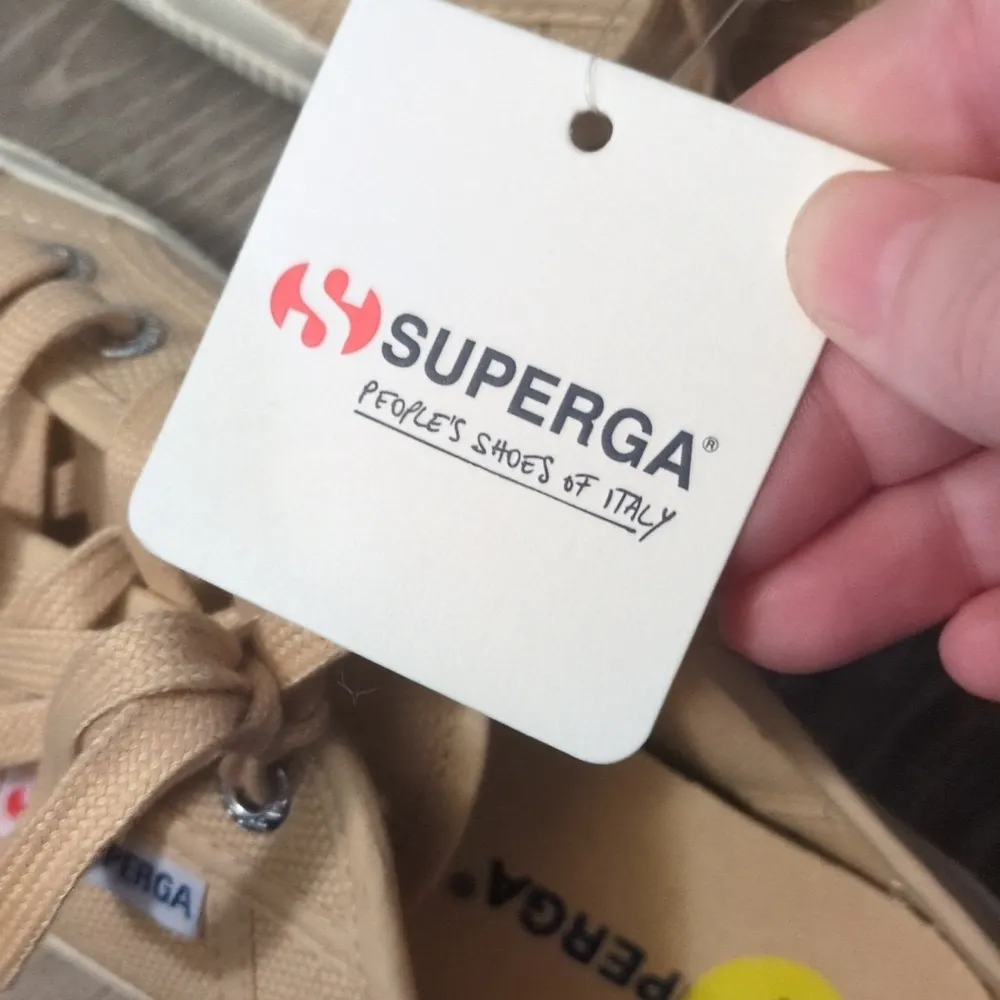 Superga beige buff 2760 coti classic sneaker size 5 - Image 7