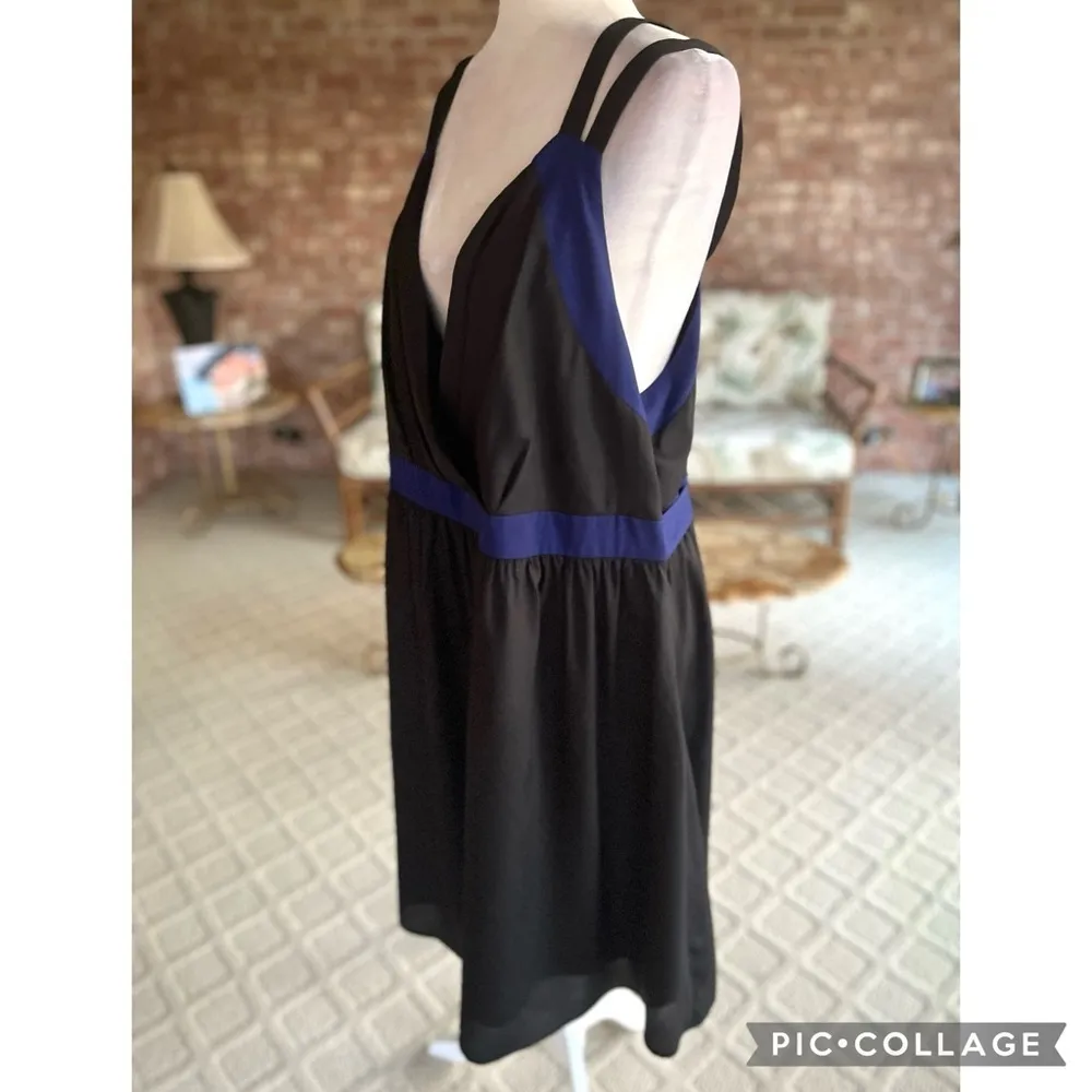 Torrid Dress Empire Waist Black Swing Tie Back Fit & Flare Sleeveless Party 24 - Image 9