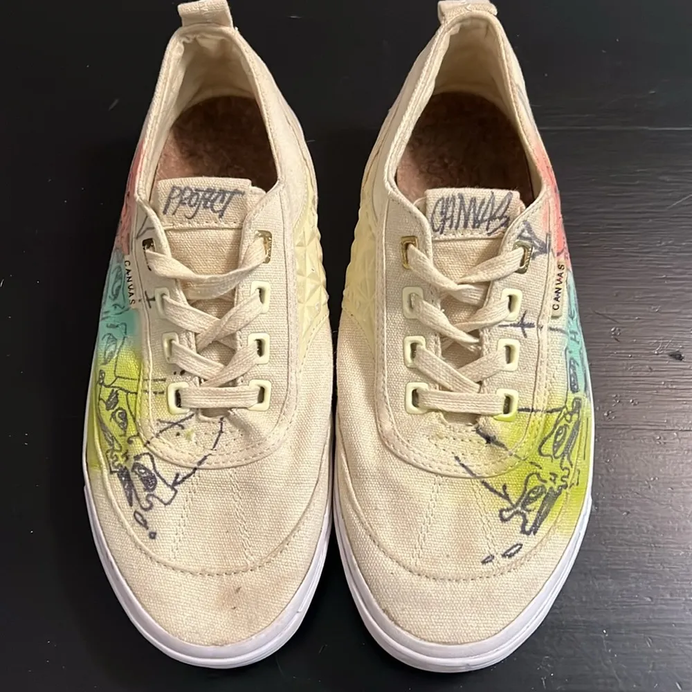 Project Canvas Unisex Persue Mono Low Skulls Sneaker Size 10 - Image 5