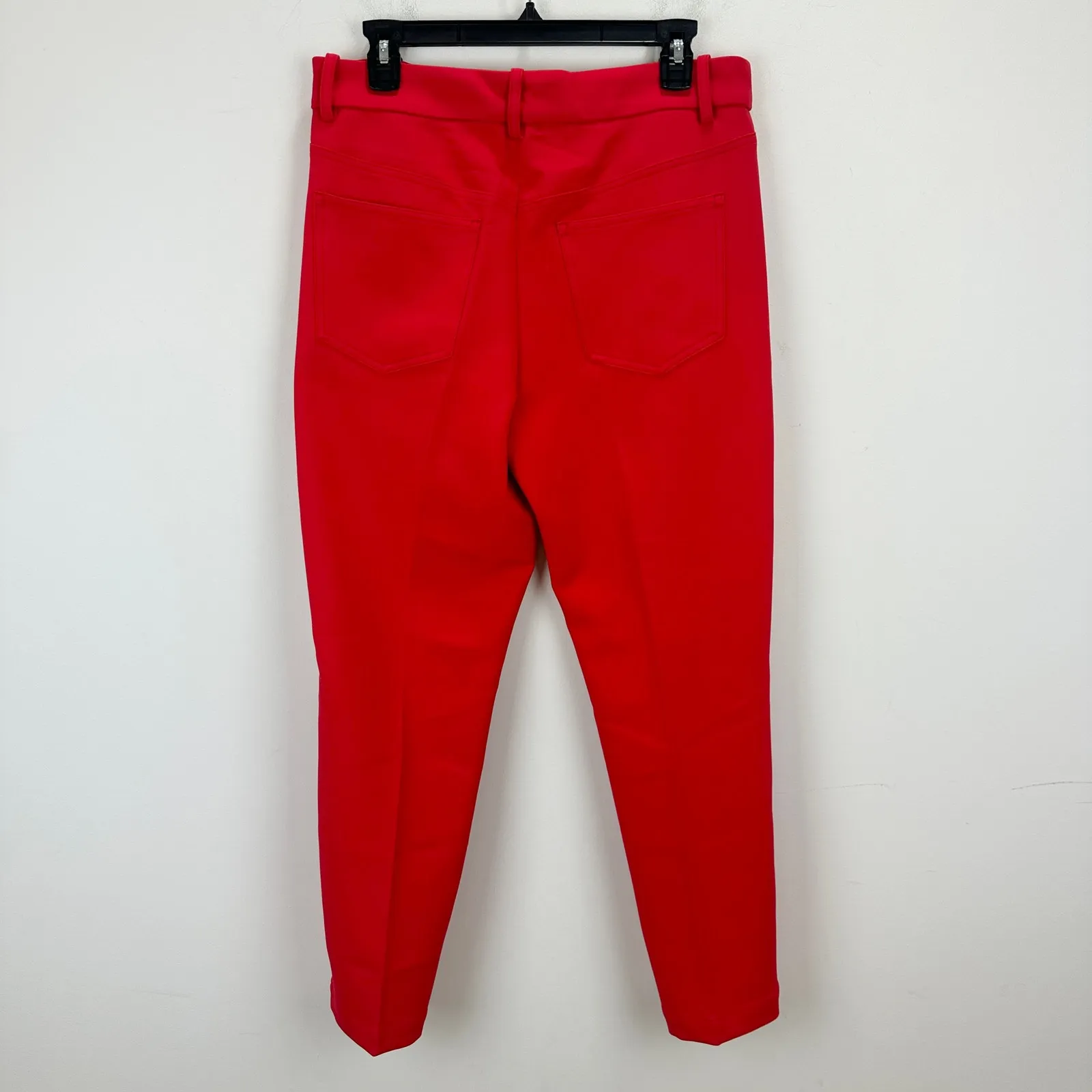Madewell Mid Rise Slim Ankle Pant Straight Leg Red Classic Relaxed US 4 NWT - Image 12