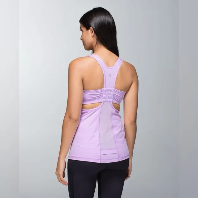 Lululemon Tone It tank pretty purple with removable padding size 6 - Image 2