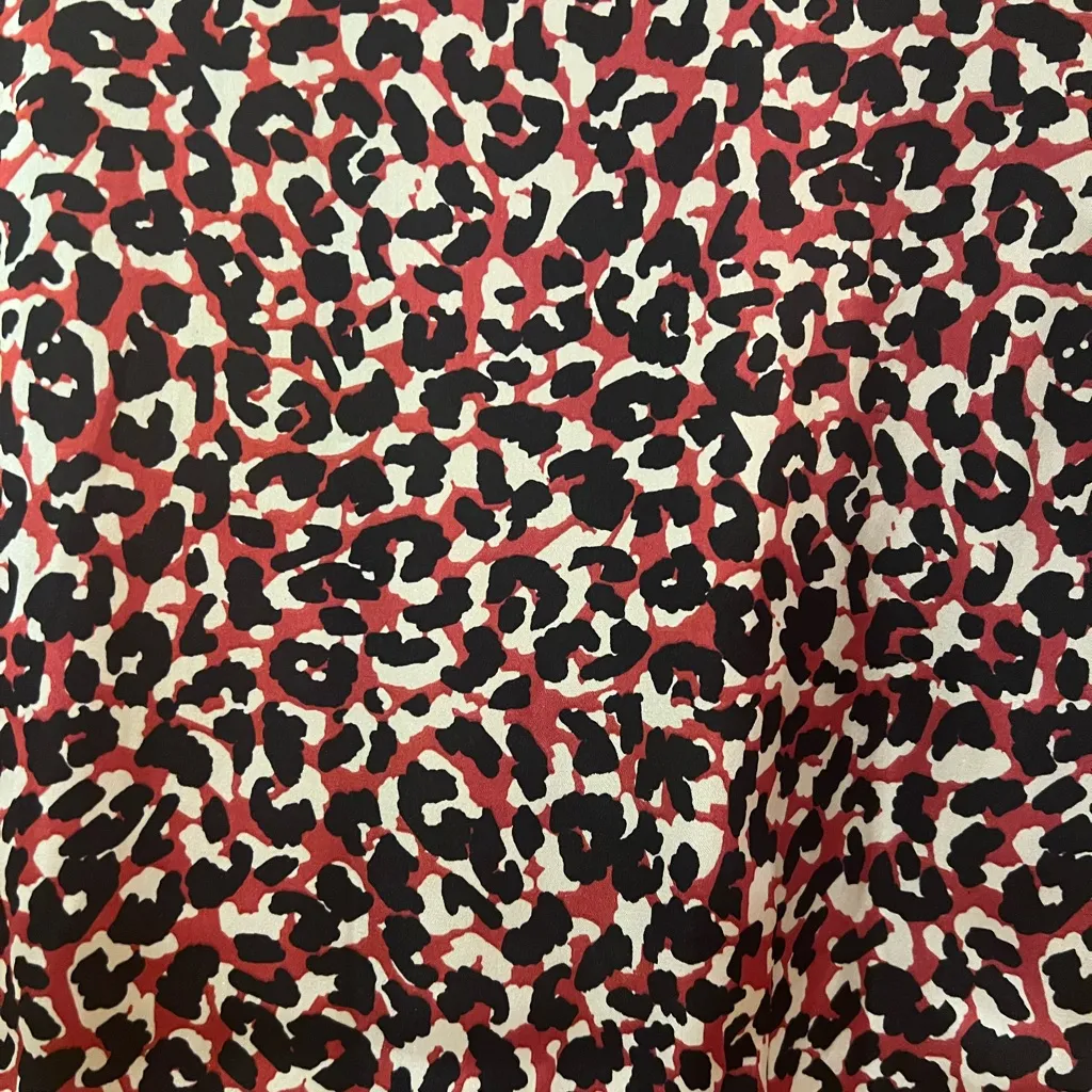 Sanctuary Women's Wild One Leopard Print V-Neck Cinch Ruched Mini‎ Dress Size 4 - Image 13