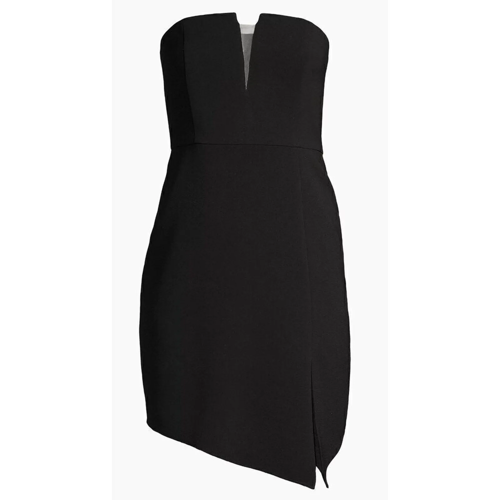 Liv Foster Strapless Twill Cocktail Mini‎ Dress Size Small Black NWT - Image 2