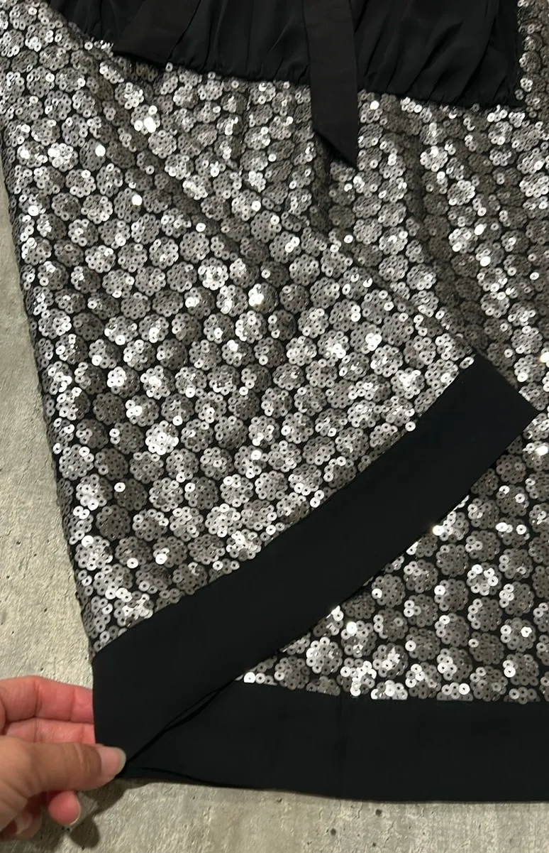 Victoria's Secret Dress Black Skater tie back size S/P - Image 7