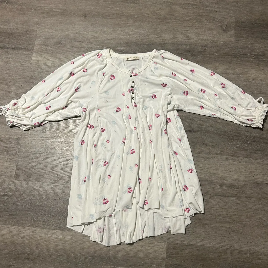 We The Free White and Pink Mini Dress - Image 3