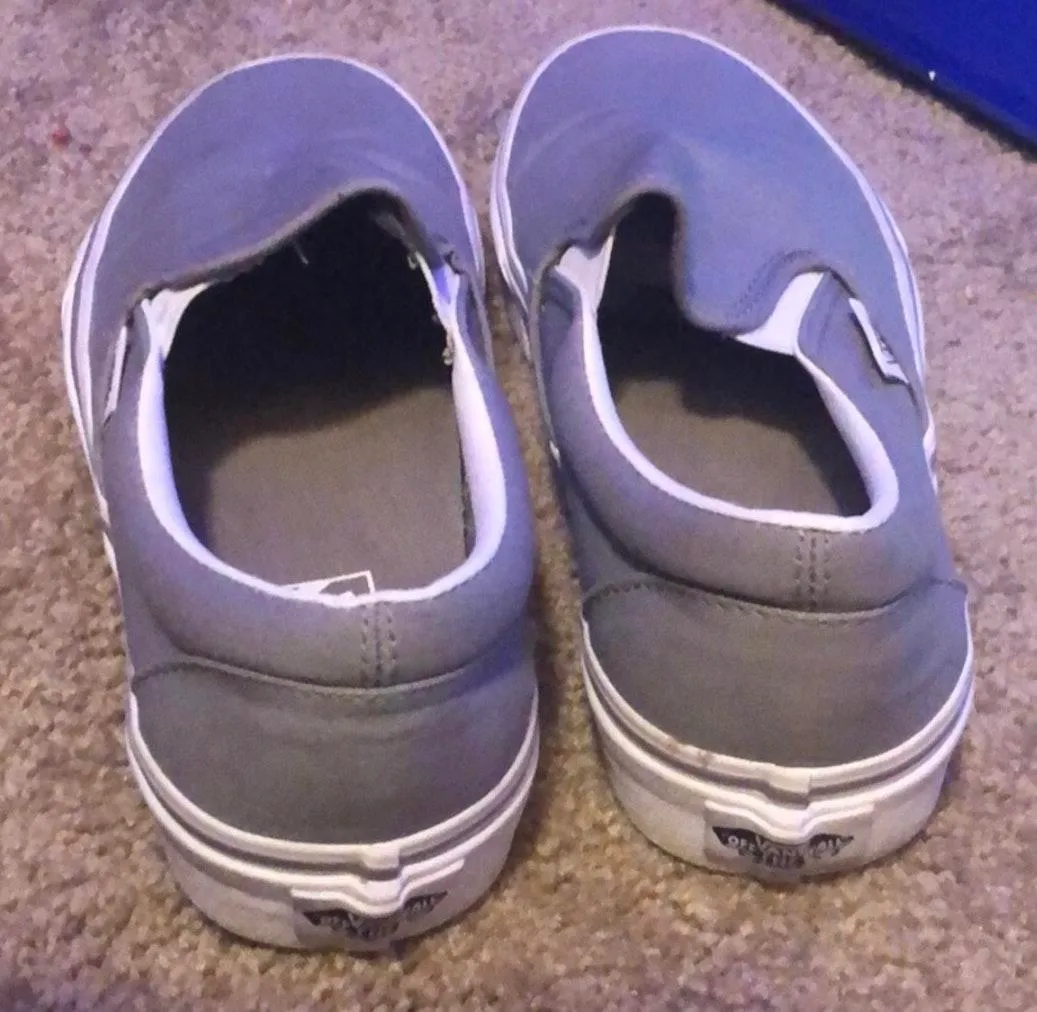 Vans Gray Slip-ons - Image 2