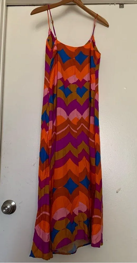 ☀️ Multi color retro style dress Size M - Image 7