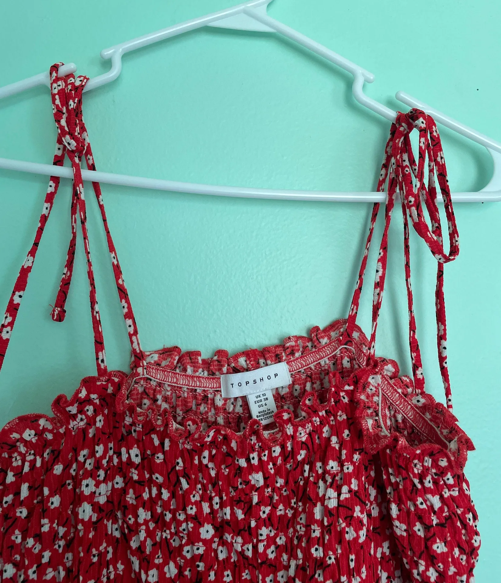 Topshop Red  Sundress - Image 5