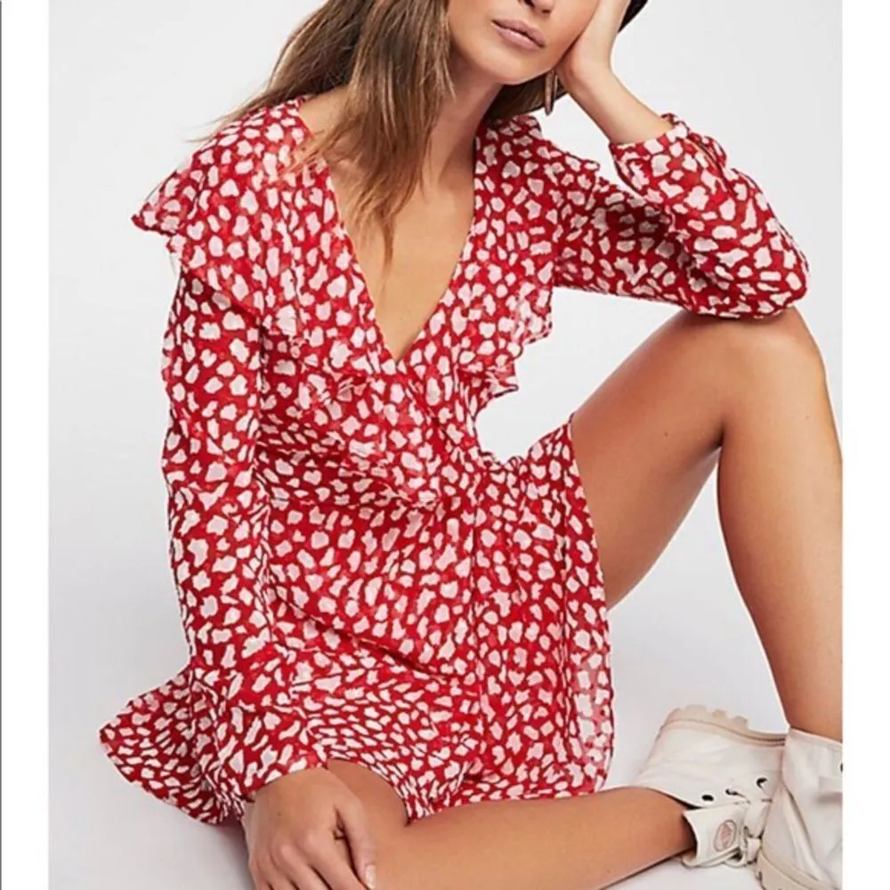 ✨HP✨Frenchie Valentine's Day Wrap Casual Dress✨ - Image 3