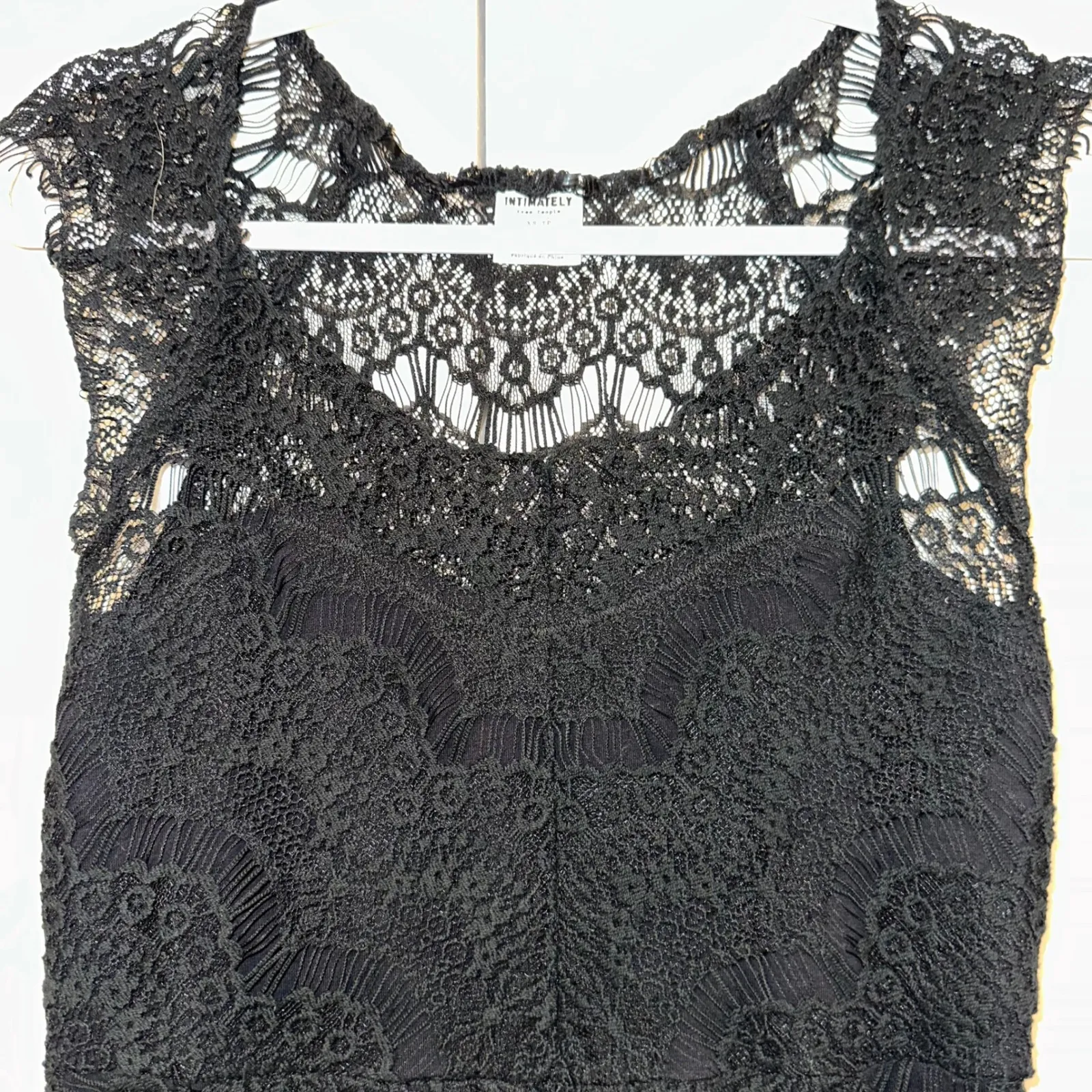 Intimately‎ Free People Black Lace Dress XS Sleeveless Cocktail Party - Image 4