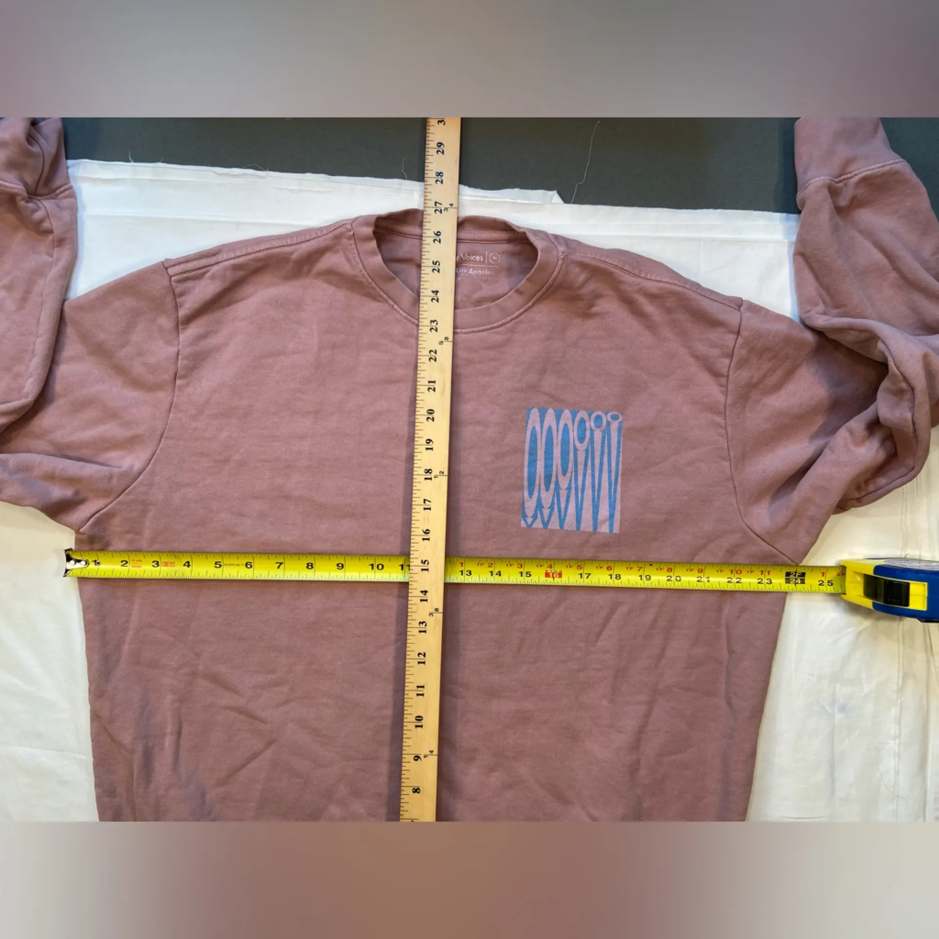 Outdoor Voices  pullover sweatshirt,‎ crew neck, soft pink, size Medium - Image 2