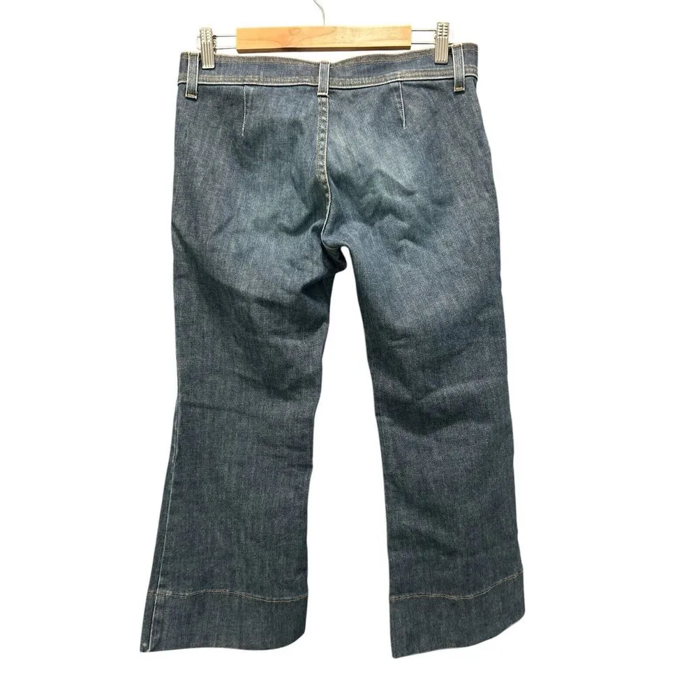 VTG Y2k‎ Juicy Couture 29 Mid Rise Straight Leg Capri Crop Jeans Made In USA - Image 3