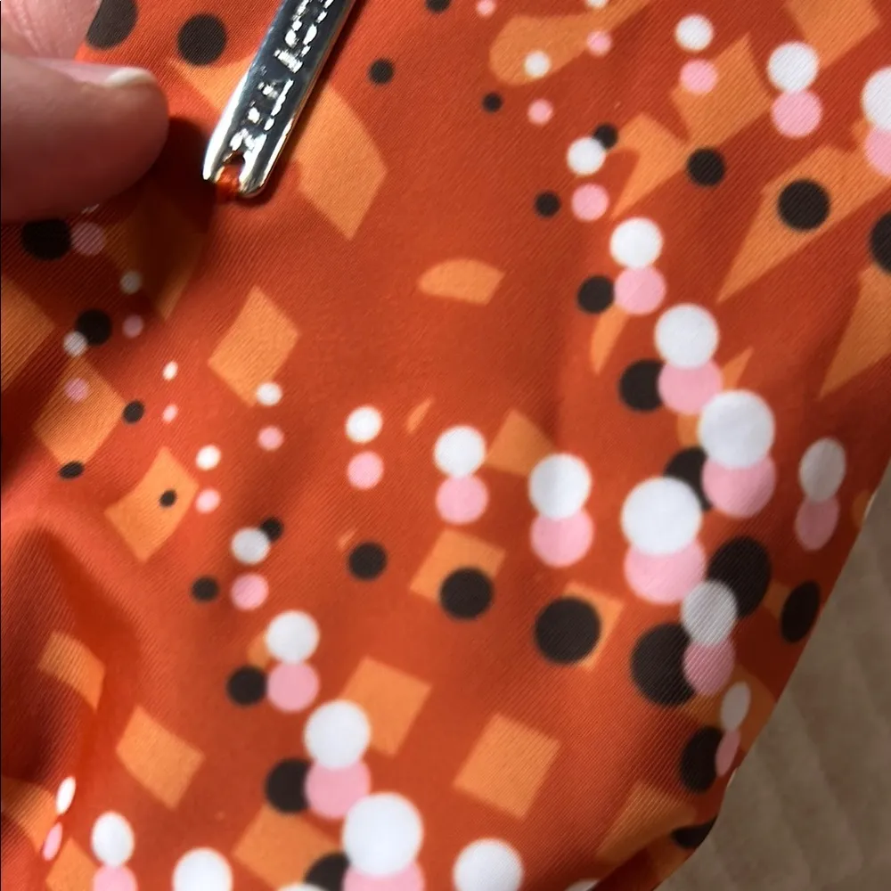 Zara Orange Patterned Bikini Bottom - Image 5