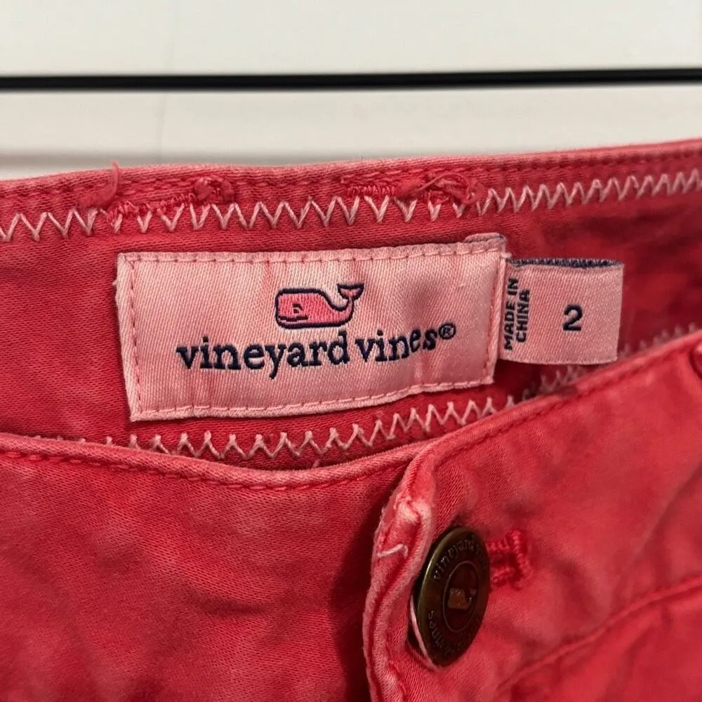 Vineyard Vines Coral Skinny Utility Cargo Pants 2‎ - Image 3