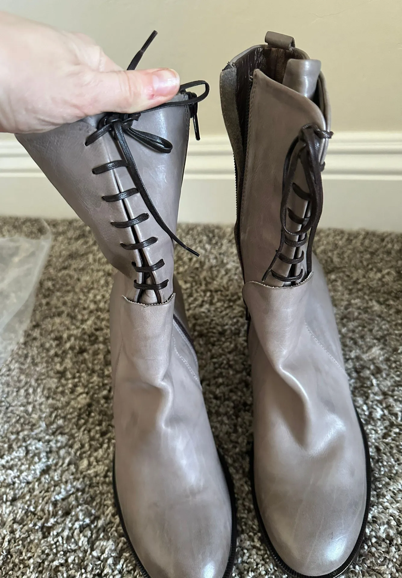 AGL Attilio Giusti Leombruni Leather Ankle Lace Up Boot Sz 8( 39 EU ) NEW - Image 12