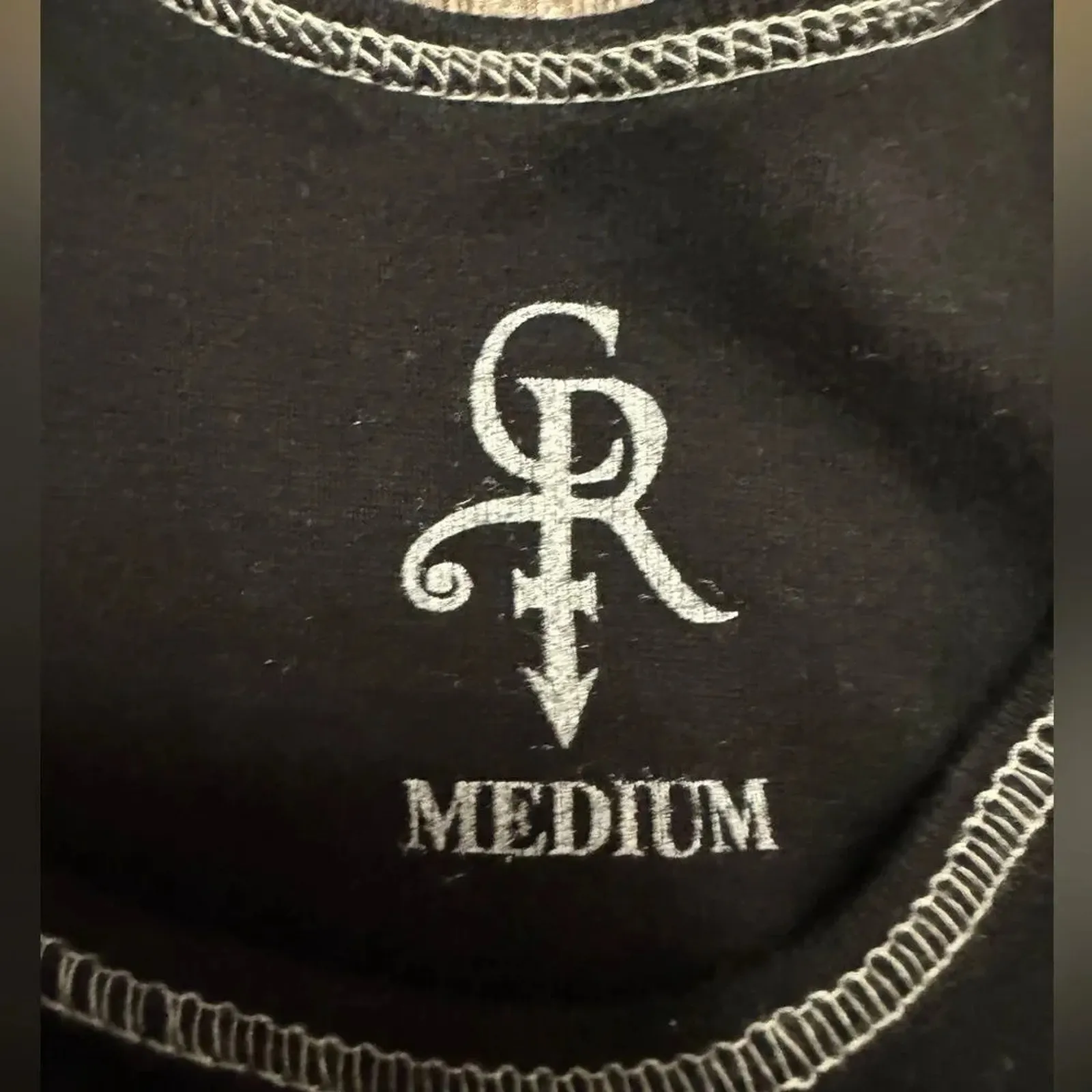 Prince London 2007 Black Tank White Topstitch, Size S/M, Rare Vintage - Image 4