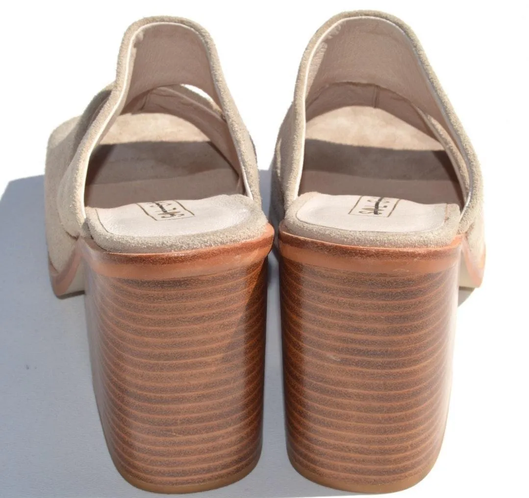 Sol Sana Dice Mule Taupe Suede Size 37 - Image 5