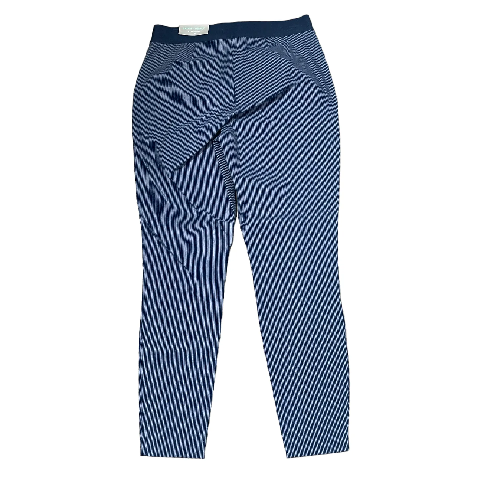 Maurices Skinny Ankle‎ Pants Size 8 Regular Blue White Striped Womens 30X28 - Image 5