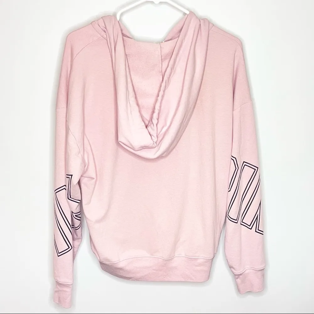 PINK VICTORIA’S SECRET Light Baby Pink Full Zip Hoodie Hooded Jacket Small - Image 14