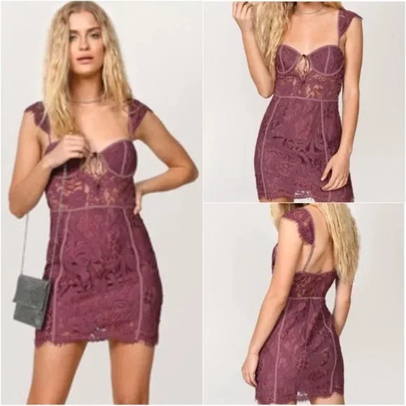 Tobi Lace Mini Dress - Image 2