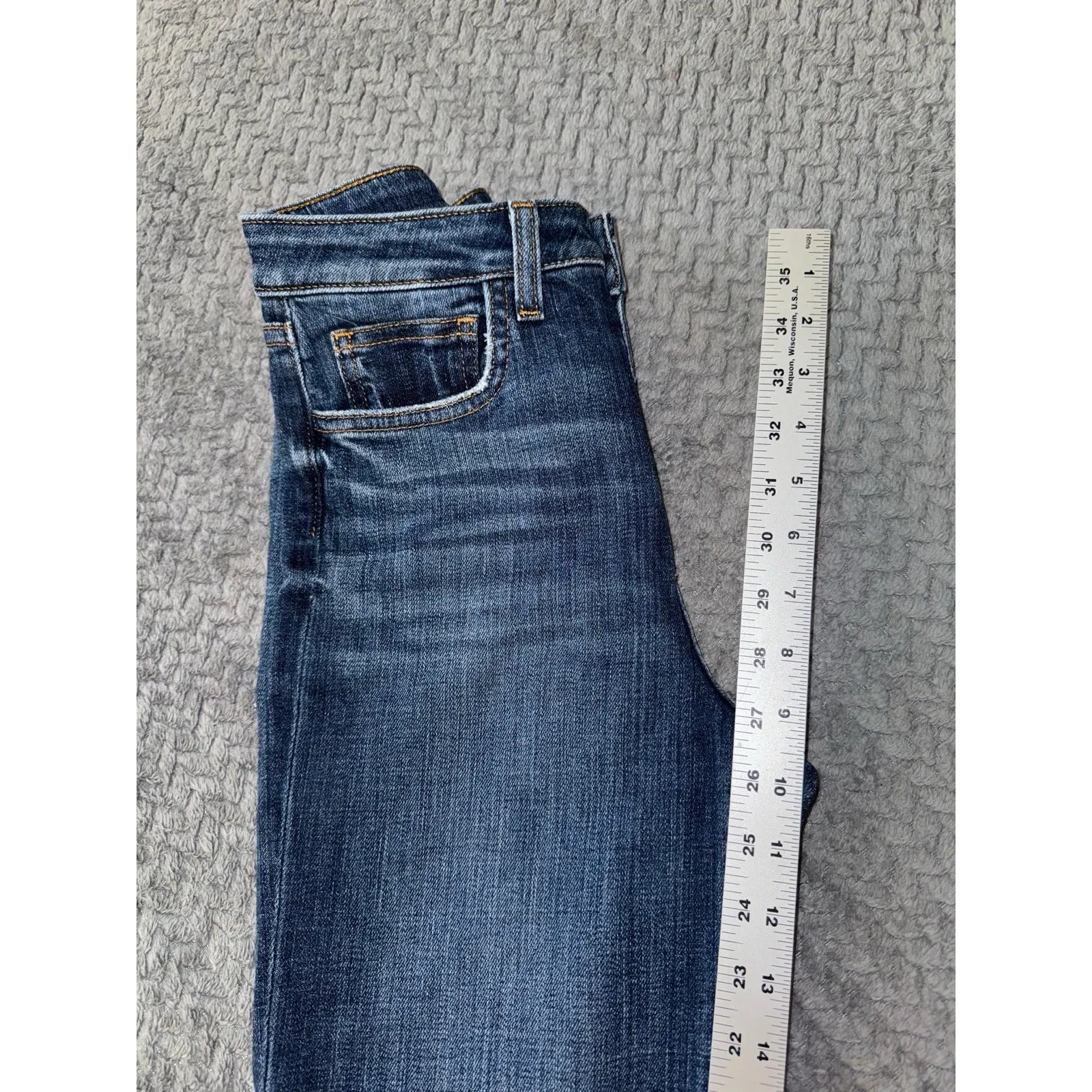 L'AGENCE AUDRINA‎ HIGH-RISE STRAIGHT Taille Haute Droit Jeans Size 26 - Image 8