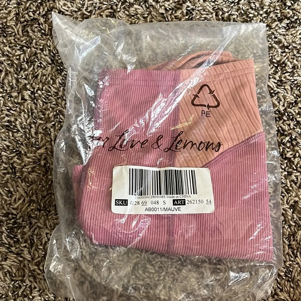 NWT For Love and Lemons Dani Biker Short Mauve pink, size Small - Image 7