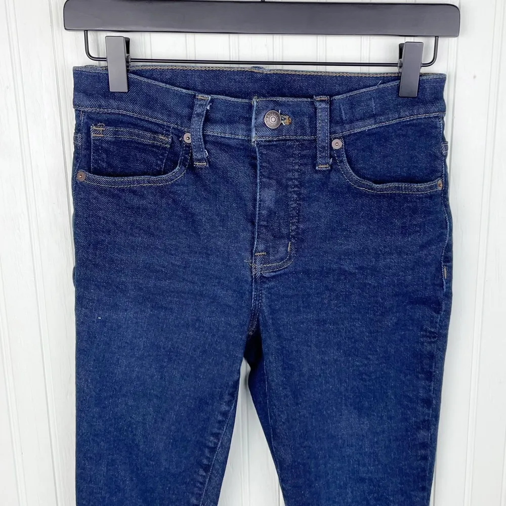 Madewell 9" Mid-Rise Skinny Jeans in Orland Dark Wash Denim MA938 Size 25 - Image 4