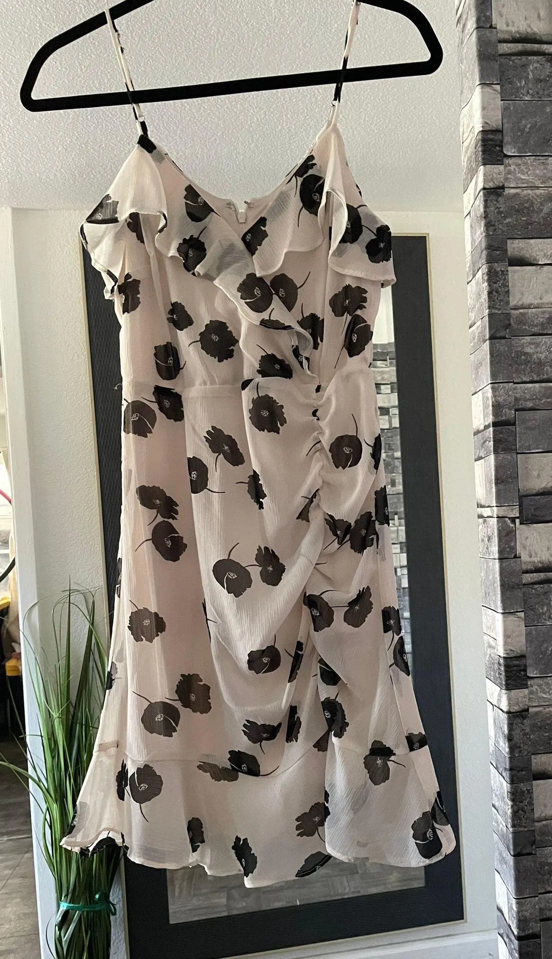 white black floral dress - Image 3