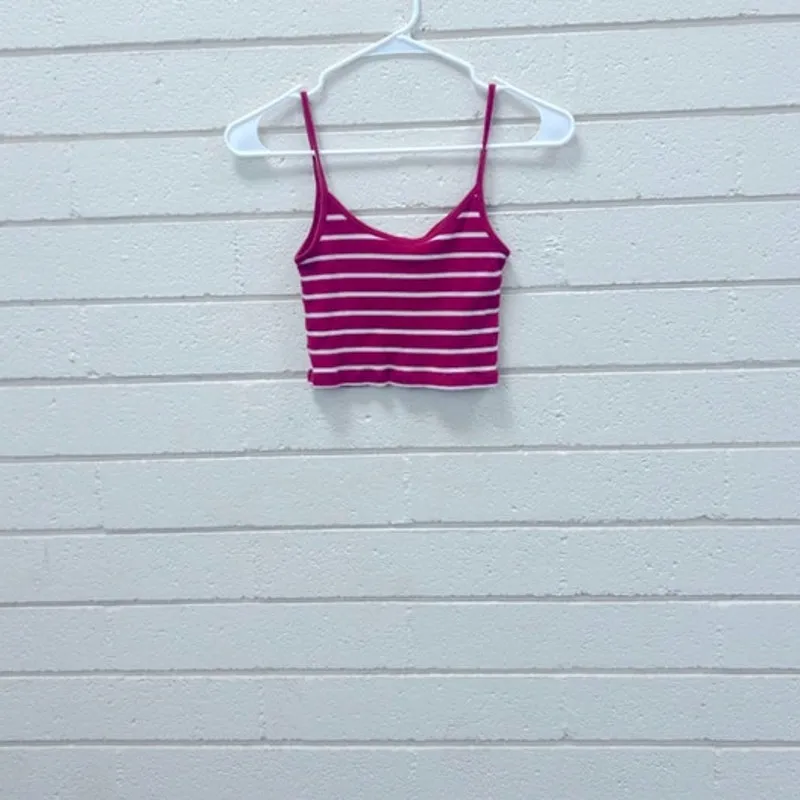 Brandy Melville John Galt Red Striped Tank one size - Image 2