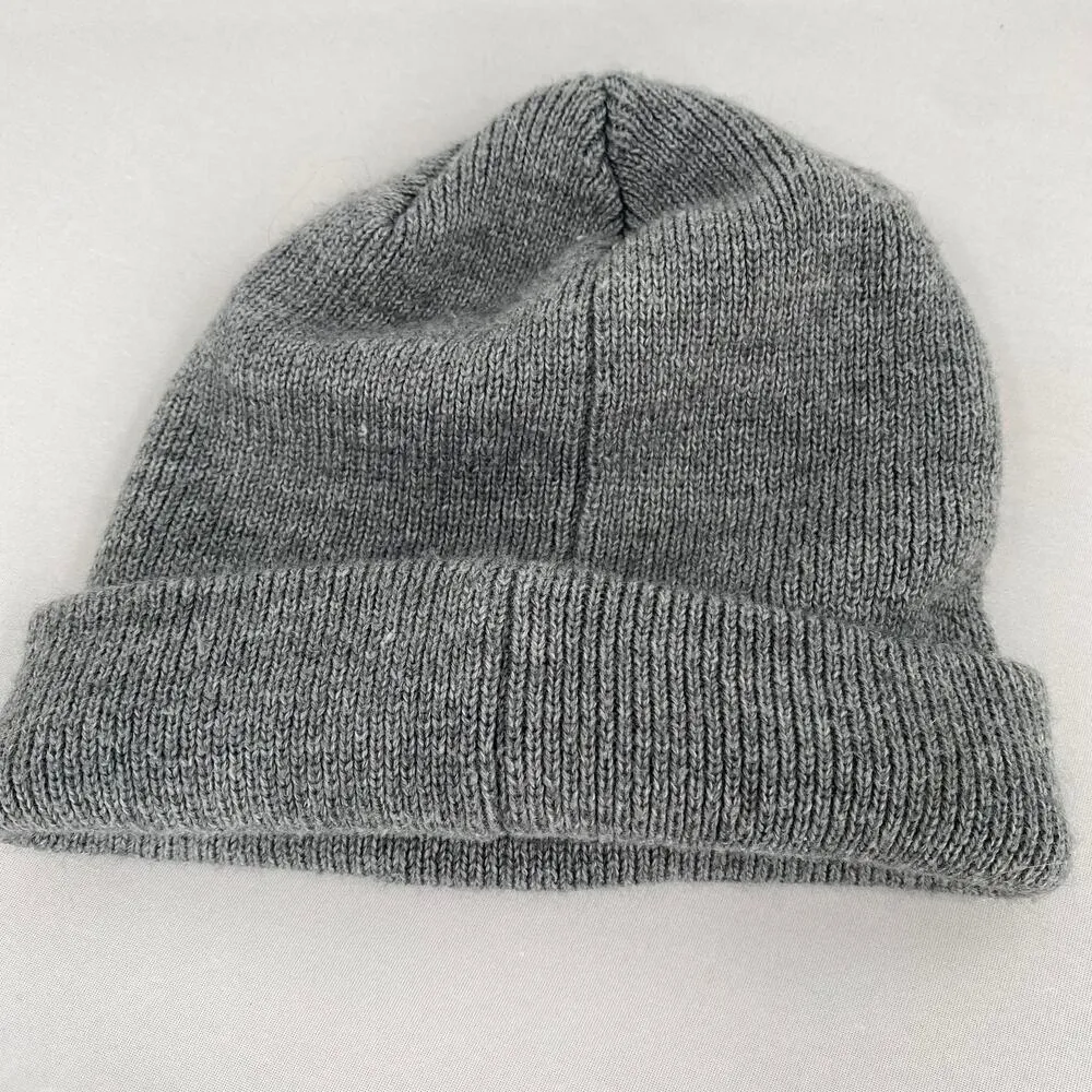 Adidas Grey Trefoil Logo Acrylic Beanie Hat - Image 2