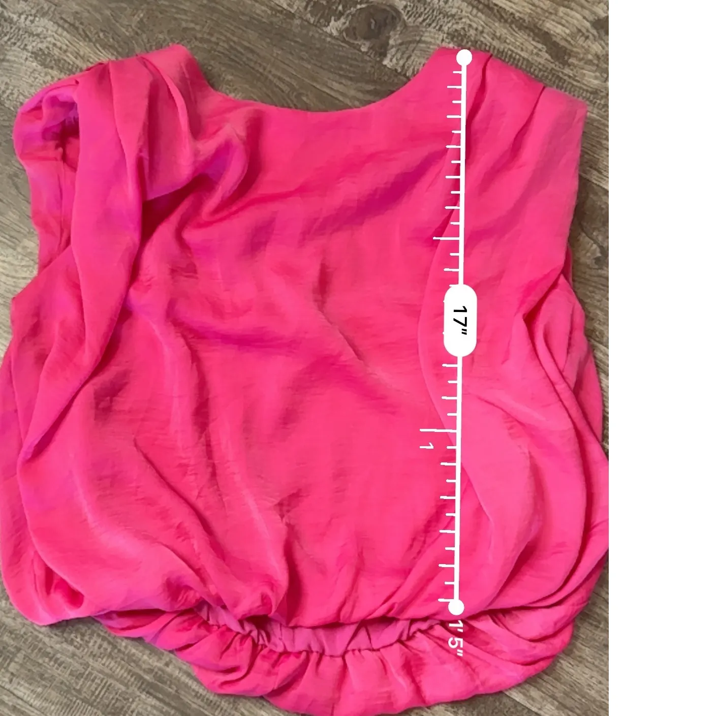 DO+BE Hot Pink Blouse Sleeveless Shoulder Pad Top‎ Size S - Image 8