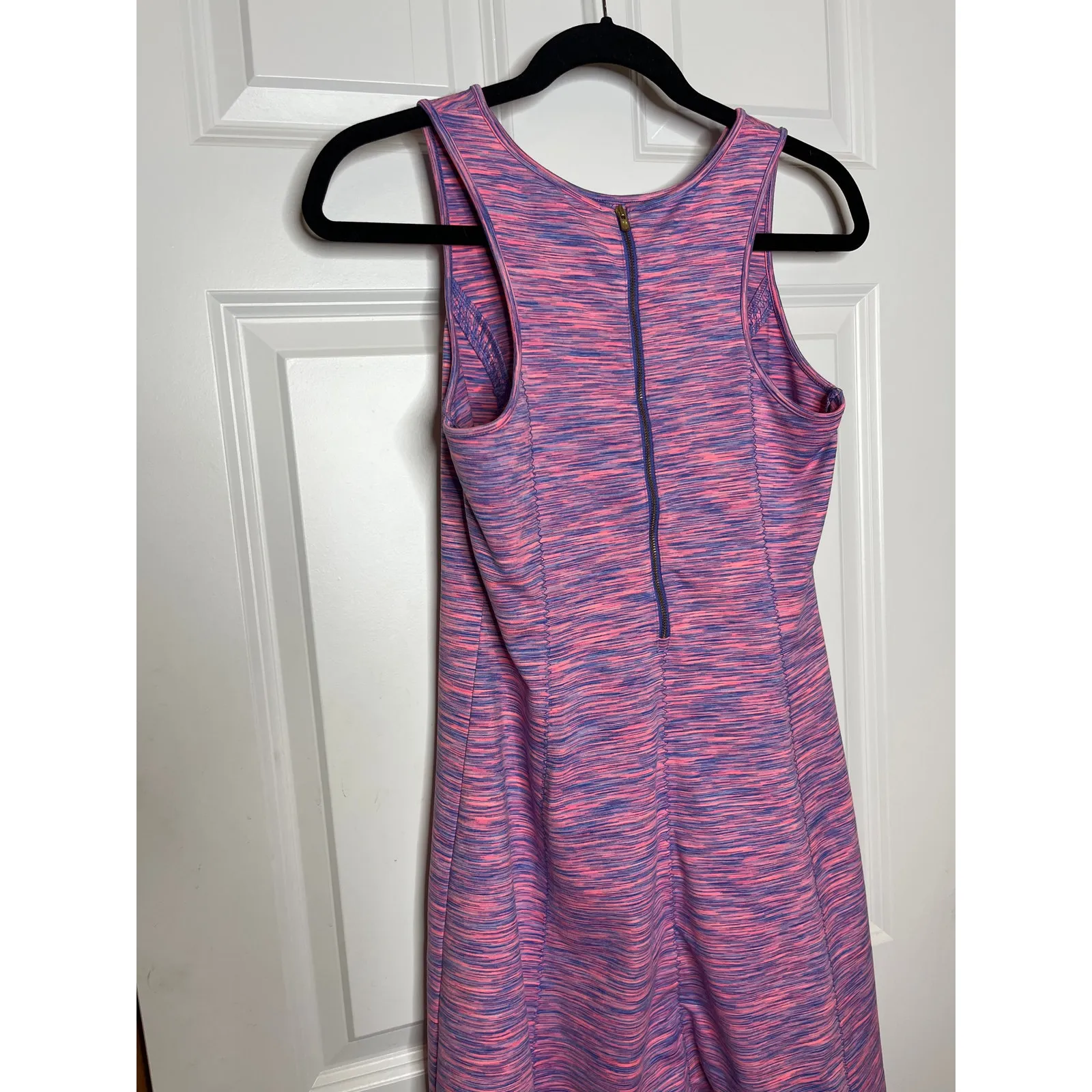 Lilly Pulitzer Small Cove Flamingo Pink Space Dye Runaround Stretch Dress‎ Mini - Image 5