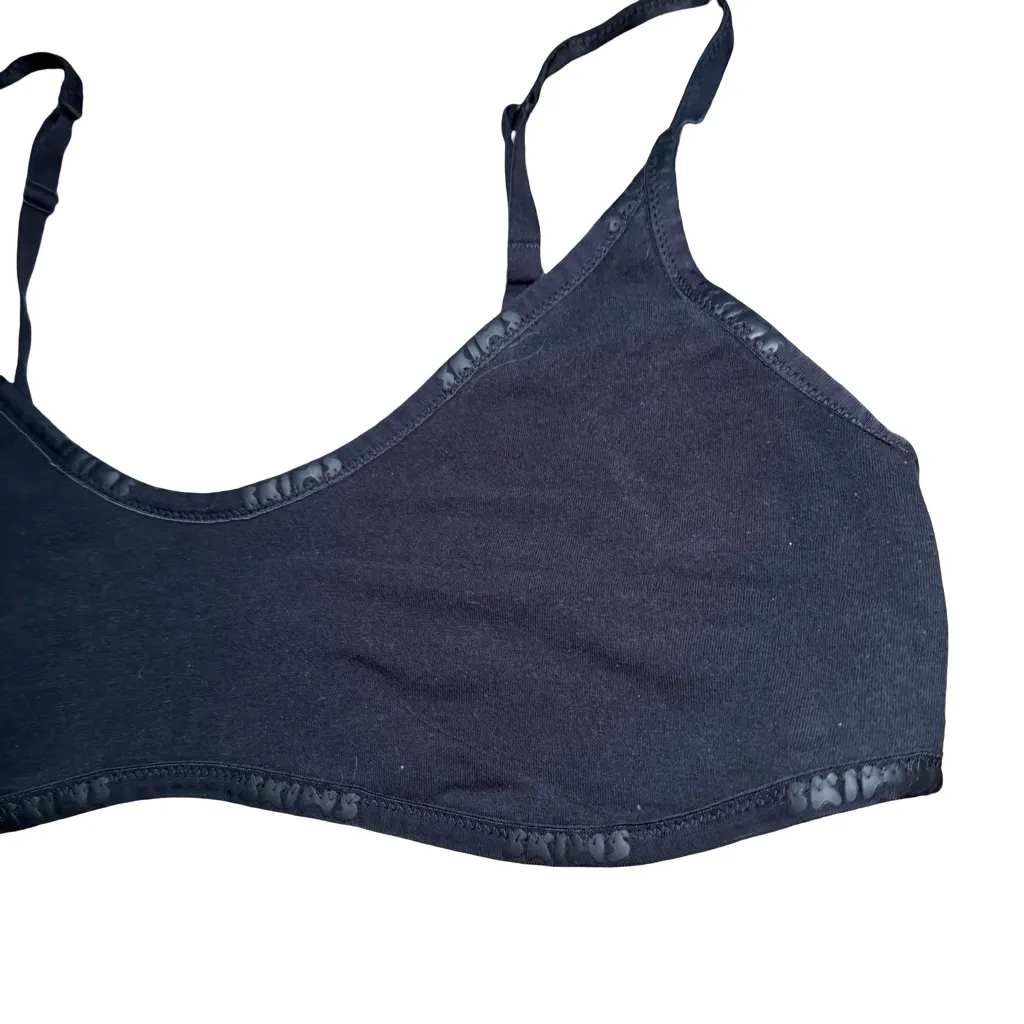 SKIMS Cotton Logo Ccoop Neck Bra Size XL - Image 7