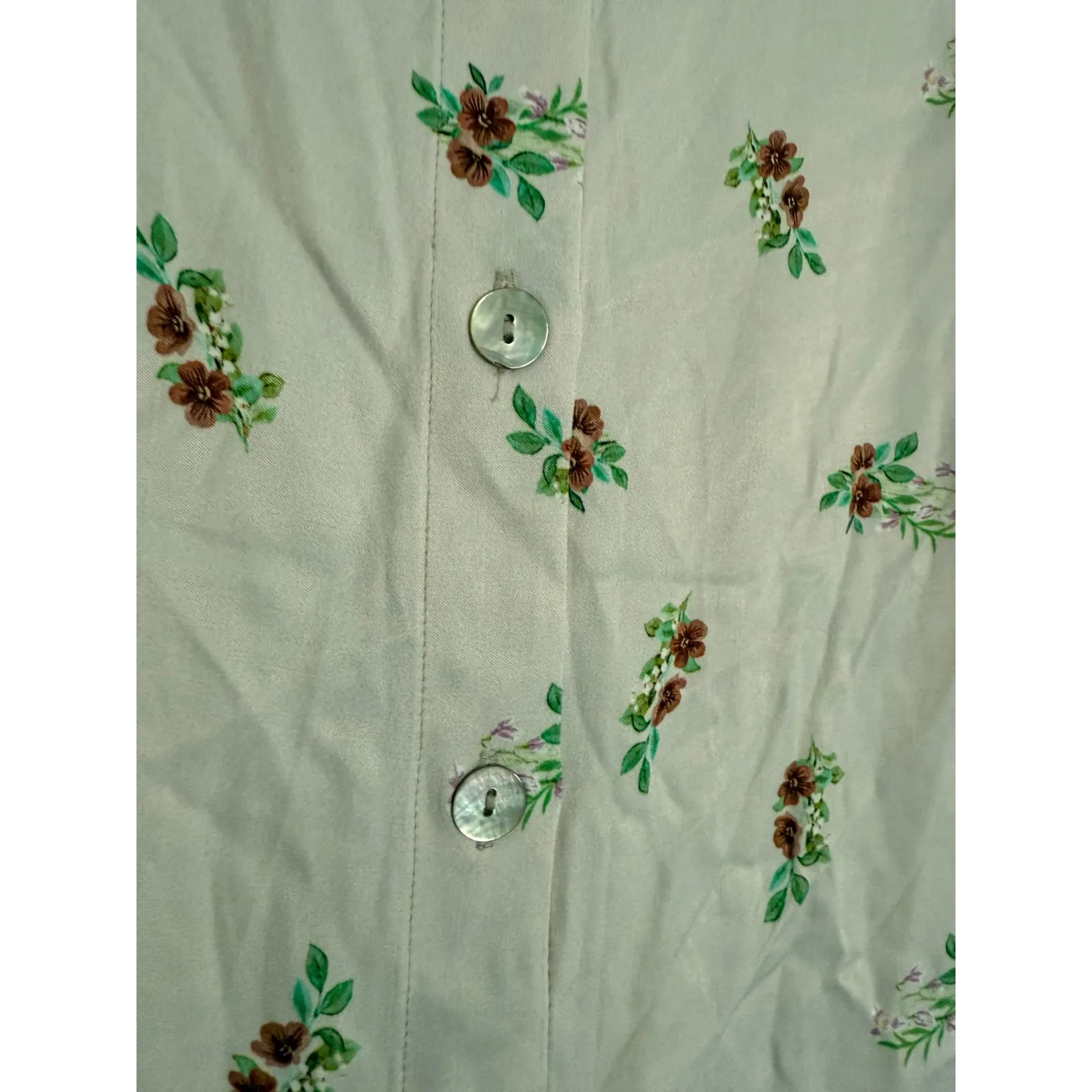 $226 New Sleeper Beige Blossom Shirt - Small - Image 4