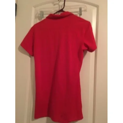 Nike Dri-Fit Adult Short Sleeve Polo Shirt Size Medium Red - Image 8