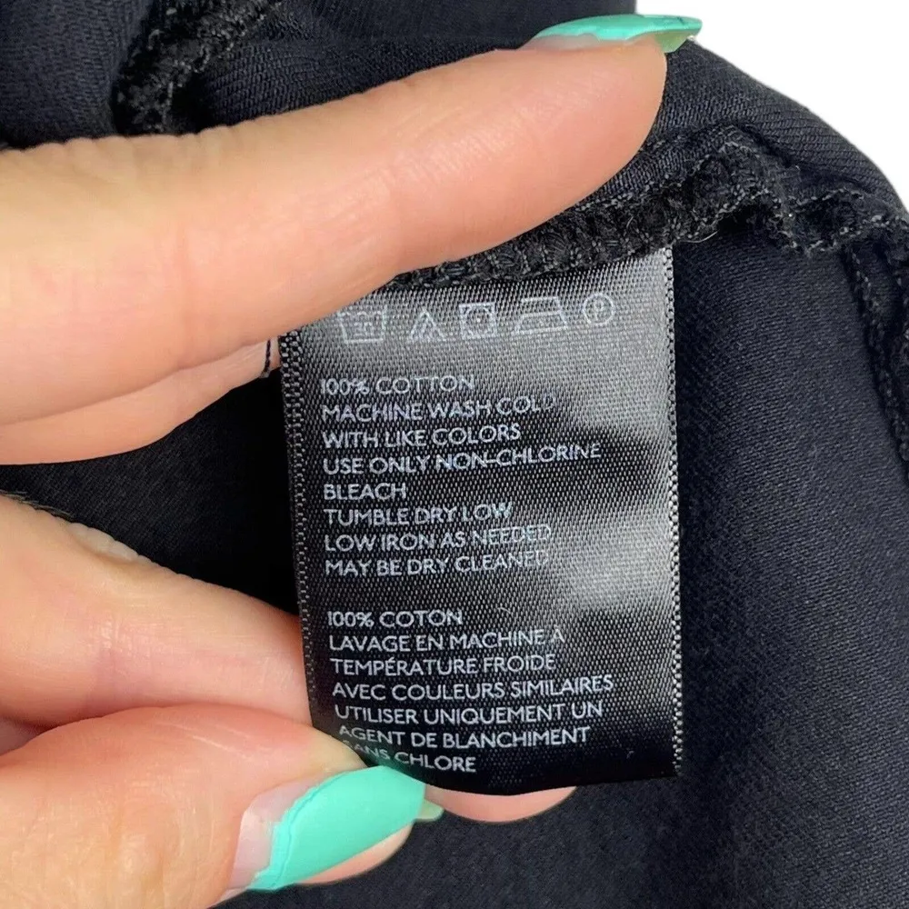 BDG Denim Ombre Shirt Womens Medium Long Sleeve Chambray Button Down Boxy Black - Image 10