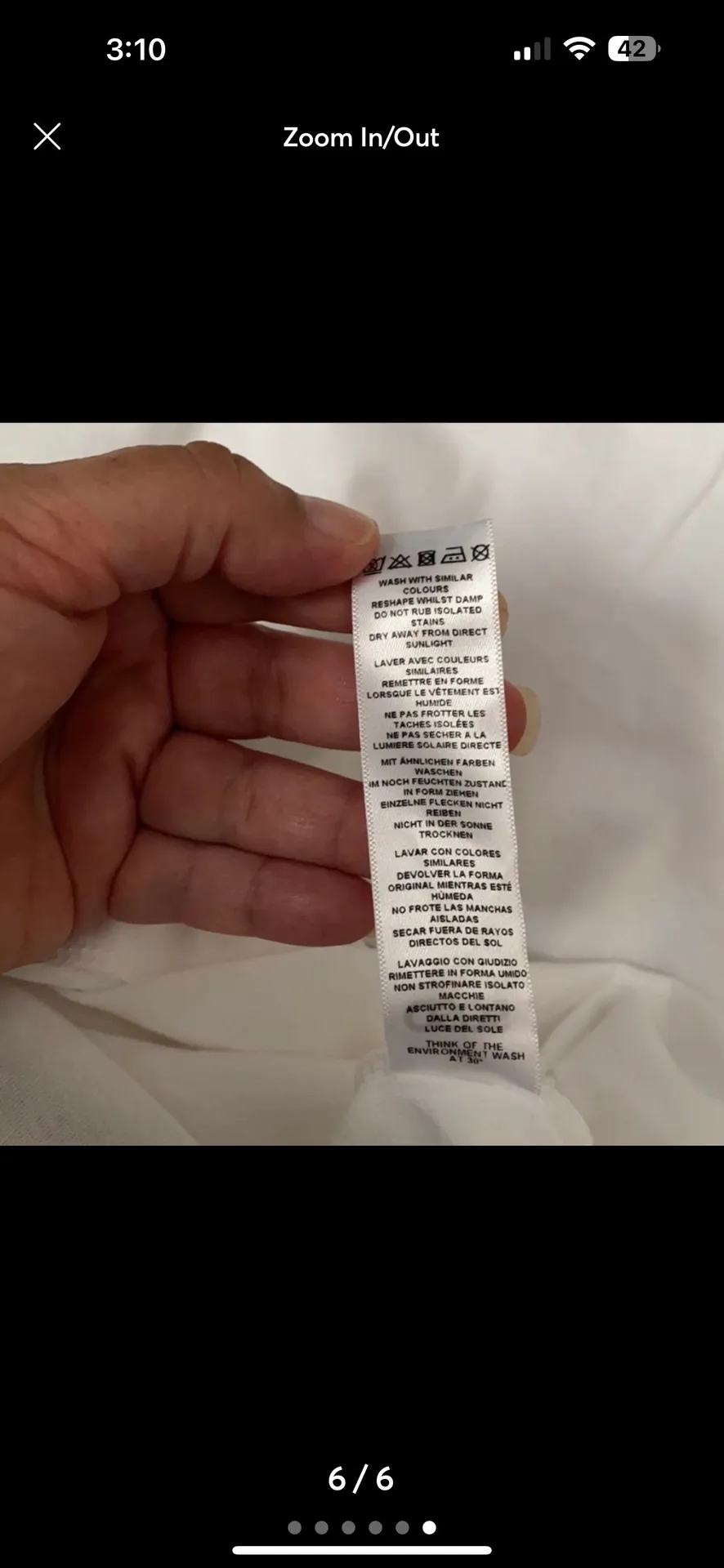 ASOS Basic White Tee Size 4XL - Image 6