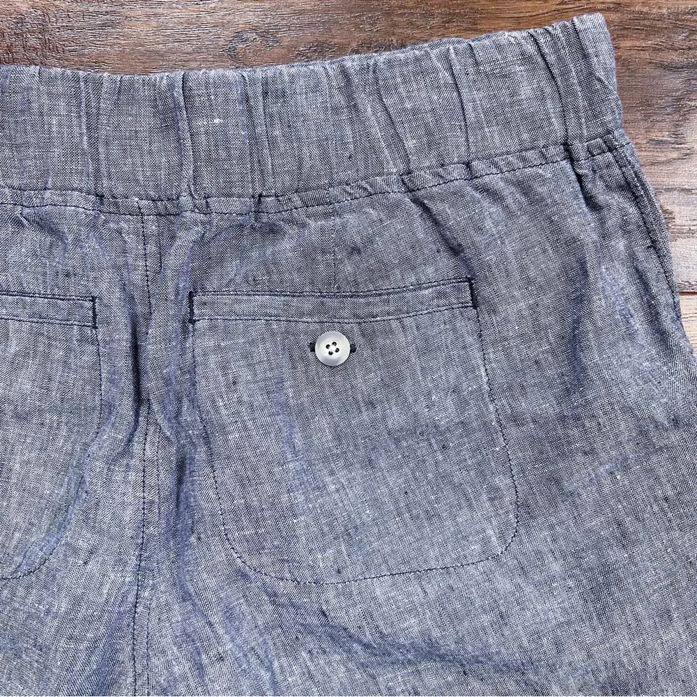 Athleta  • Heathered Linen Shorts drawstring pull on Flint Grey - Image 10