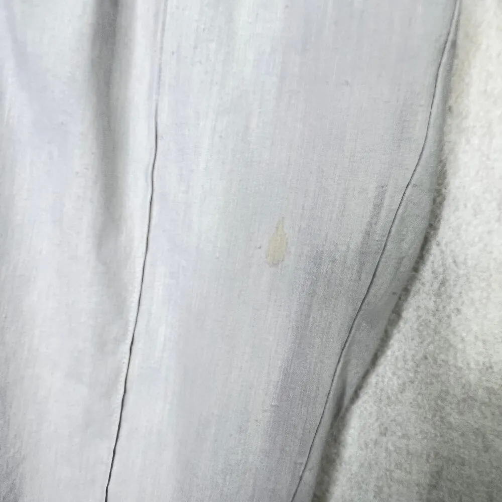 Babaton Aritzia Day Linen Pants Blue S Drawstring Waist Straight Leg Casual Crop - Image 6